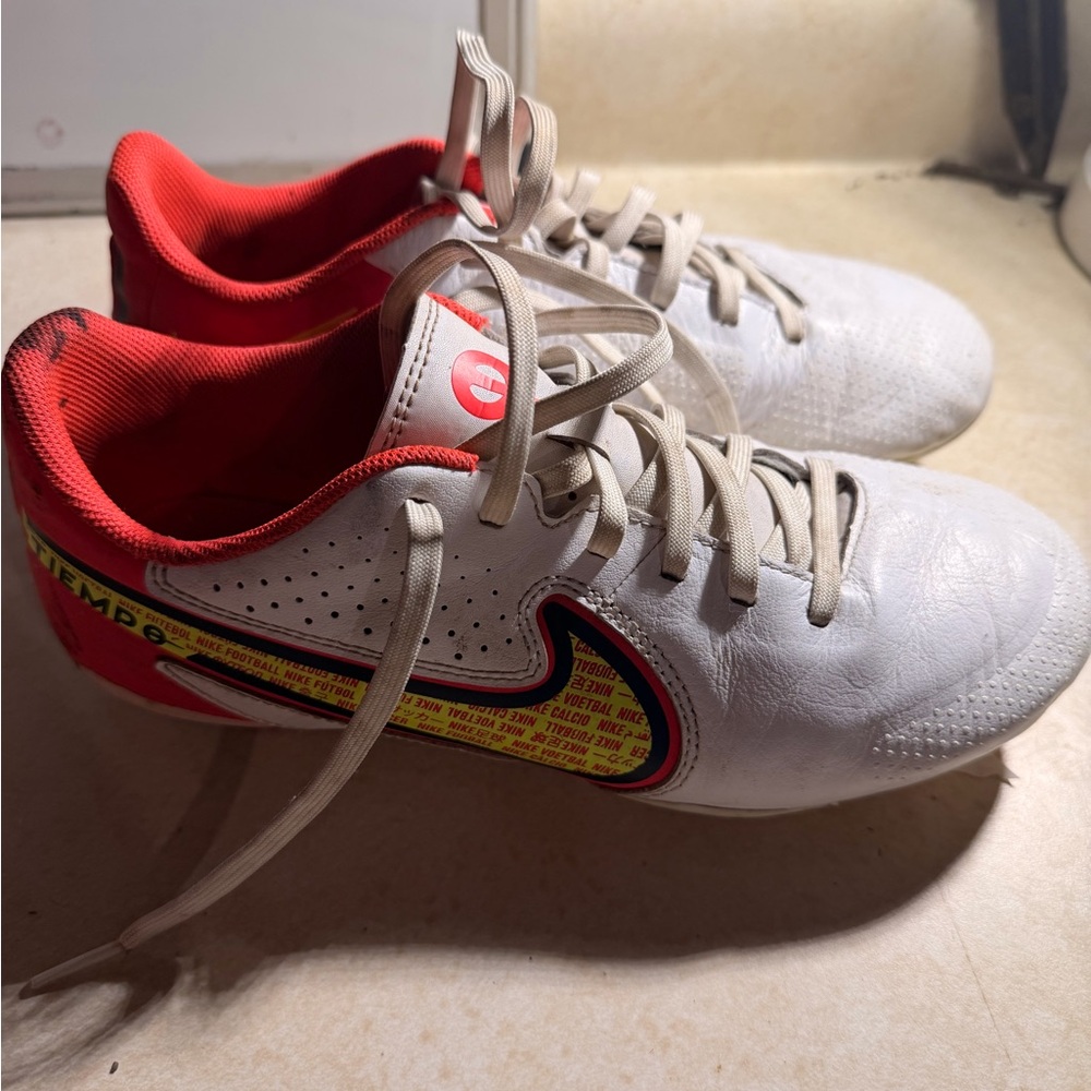 Nike Tempo Soccer Clears - White and Red